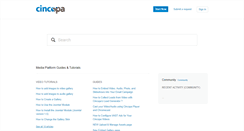 Desktop Screenshot of help.cincopa.com