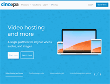 Tablet Screenshot of cincopa.com